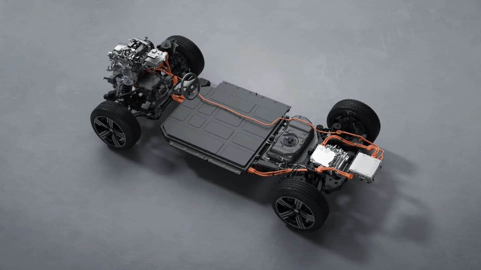 Высокопроизводительная система полного привода с двумя электродвигателями